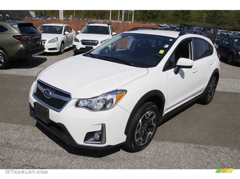 Crystal White Pearl Subaru Crosstrek I Premium Photo