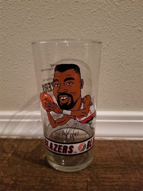 Dairy Queen Portland Trail Blazers Glasses 1993 1994 93 94 Mark Bryant Ebay Trail Blazers