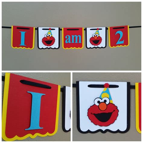 Elmo High Chair Banner Elmo I Am 1 Banner Elmo I Am 2 Etsy