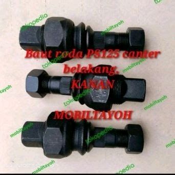 Jual BAUT RODA PS125 CANTER BELAKANG KANAN HITAM Shopee Indonesia