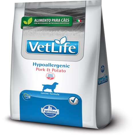 RAÇÃO VET LIFE FELINE HYPOALLERGENIC PORK E POTATO PARA GATOS ADULTOS