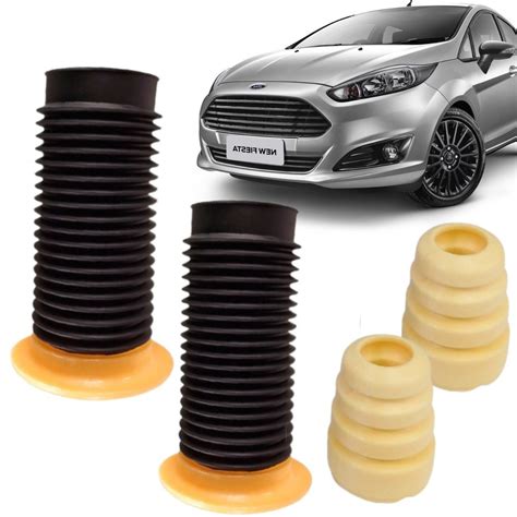 2 Kits Batente Coifa Dianteiro Ford New Fiesta 2010 A 2021 Siga