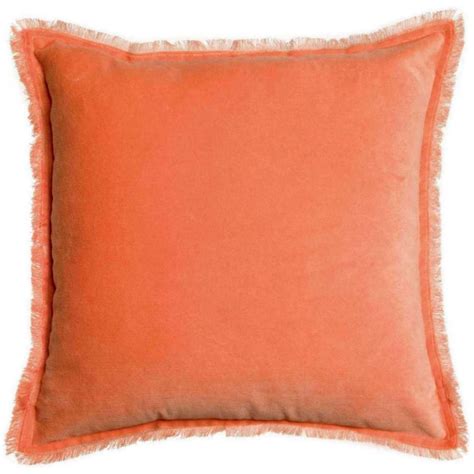 Coussin En Coton Orange Uni 3 SUISSES