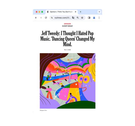 The New York Times I Thought I Hated Pop Music On Behance