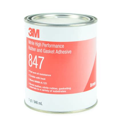 M Nitrile High Performance Rubber And Gasket Adhesive Brown Qt Can