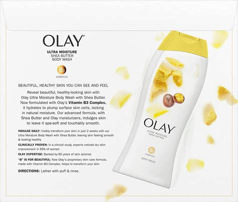 Amazon Olay Body Ultra Moisture Body Wash Shea Butter Packaging May