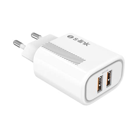 S Link Sl Ec Sl Ec L V Ma White Home Charger Adapter With