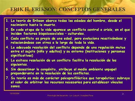 Erik H Erikson Principales Conceptos Tericos 13102009 Psicologa