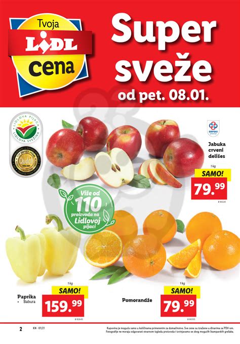 Lidl Srbija Katalog Akcija 0801 13012021 Kuda U Kupovinu