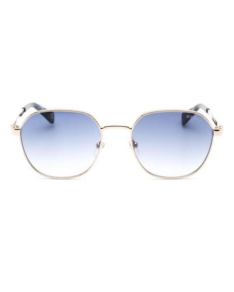 Guess Gu5215 Sunglasses Gold Gradient Blue Lyst