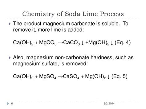 Lime Soda Process - Softening Of Water