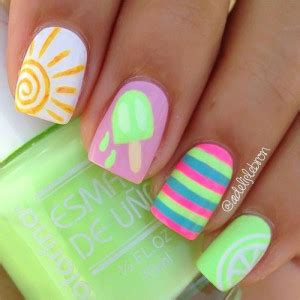 15 Neon summer Nail Art Designs & Ideas 2016 | Fabulous Nail Art Designs