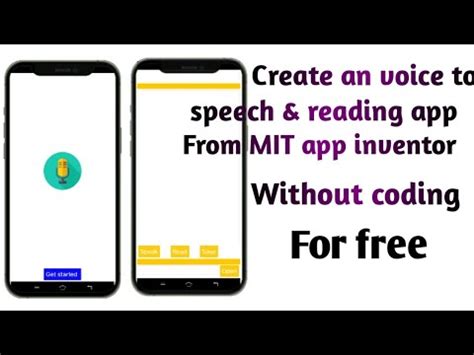 Create An Voice To Speech Reading App In MIT App Inventor Without