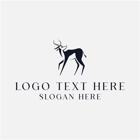 Wild Springbok Antelope Logo | BrandCrowd Logo Maker