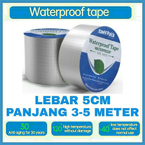 Jual Lakban Aluminium Foil Tape Penambal Atap Lem Tambal Talang Seng