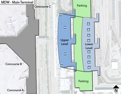 Chicago Midway Airport MDW Concourse C Map