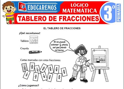 Tablero De Fracciones Para Tercero De Primaria Fichas Gratis 📚