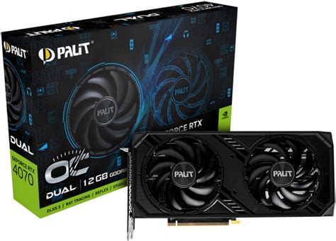 Видеокарта PALIT GeForce RTX 4070 Dual OC 12G NE64070S19K9-1048D ...