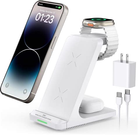 Amazon Intoval Wireless Charging Station 3 In 1 Charger For Apple