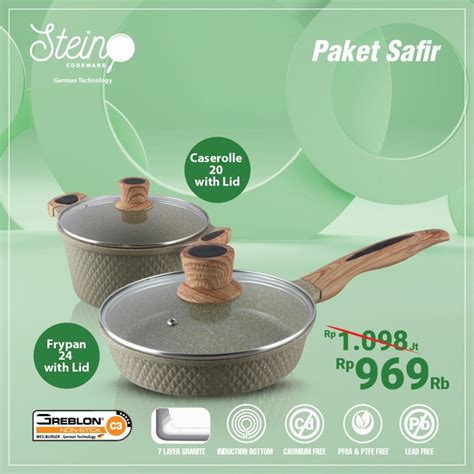 Jual Paket Safir Set Stein Cookware Shopee Indonesia