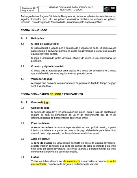 Regras Oficiais De Basquetebol Pdf