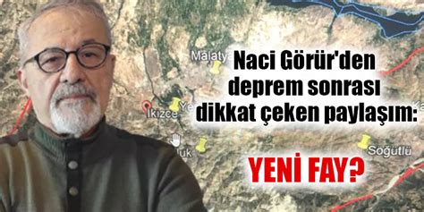 Naci G R R Den Deprem Sonras Dikkat Eken Payla M Gaziantep Son