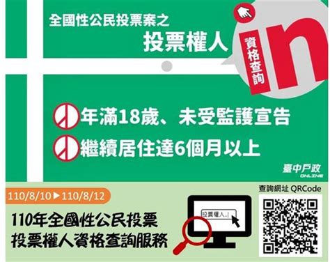 公投宣導in上東奧風！ 投票權人名冊台中市開放查詢 政治 中時