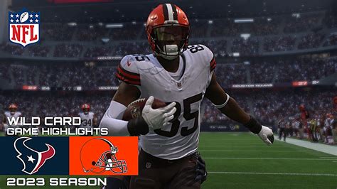 Houston Texans Vs Cleveland Browns Nfl Wild Card Simulation Madden