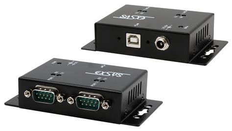 USB 2 0 zu 2x seriell RS 232 Ports Metallgehäuse FTDI Chipsatz USB