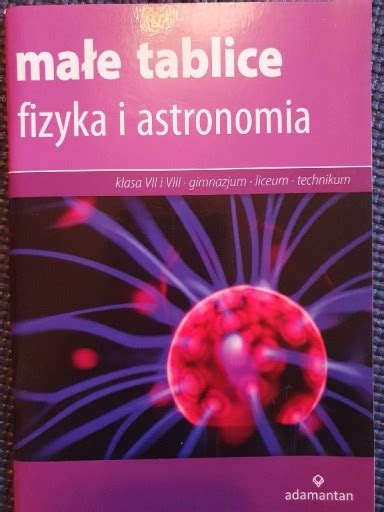 Małe tablice fizyka i astronomia Zbuczyn Kup teraz na Allegro Lokalnie