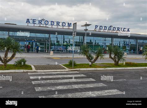 Podgorica Airport Tgd Jp Aerodromi Crne Gore Stock Photo Alamy