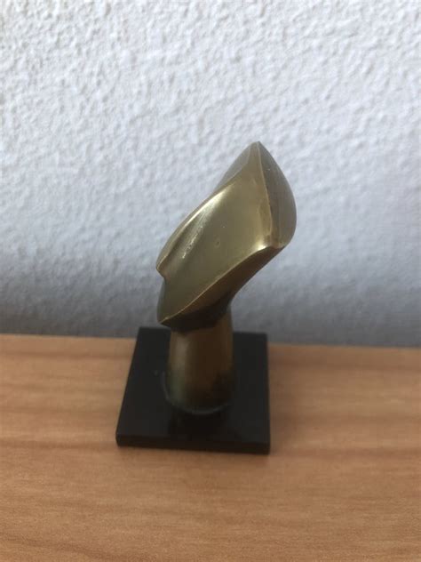 Brons Modern Bronzen Beeldje Van Gezicht Verkocht Kunstveiling Nl