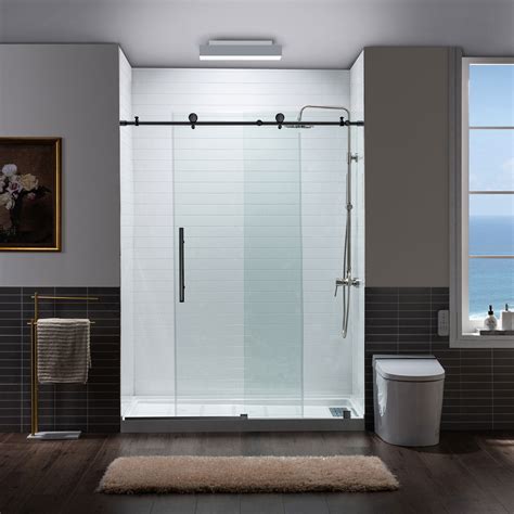 Woodbridge Frameless Sliding Shower Doors With Soft Close System