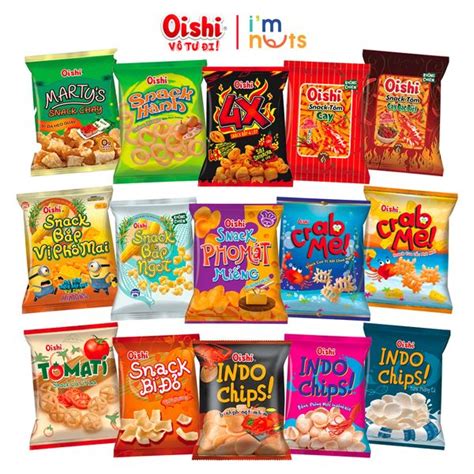 Snack Bim Bim Oishi đủ Vị Gói Lớn 68g Bánh Kẹo Ăn Vặt Imnuts