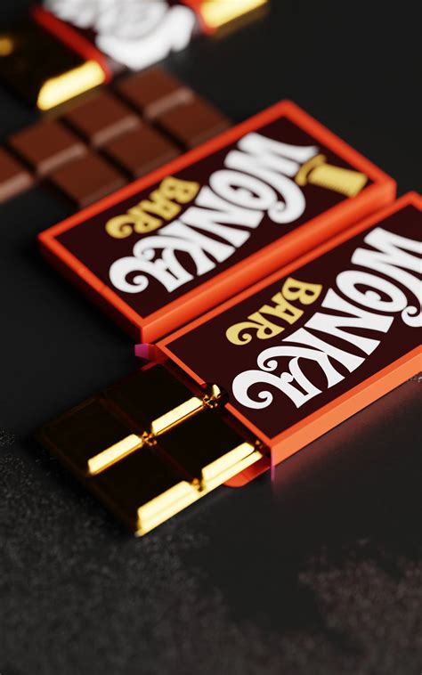 Real Wonka Bar – Wonka Bar Real Life Product Visualization