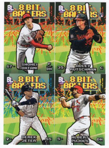 2023 Topps Big League 8 BIT BALLERS Insert Complete Your Set You