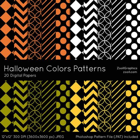 Halloween Colors Patterns by MysticEmma on DeviantArt