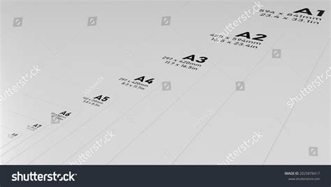 International Series Paper Size Formats A1 Stock Illustration 2025878417