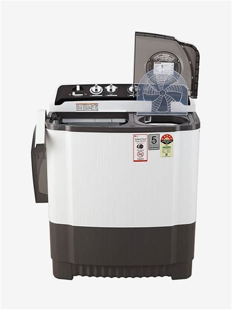 Lg 8kg 5 Star Semi Automatic Top Load Washing Machine P835sgmz Dark Grey From Lg At Best