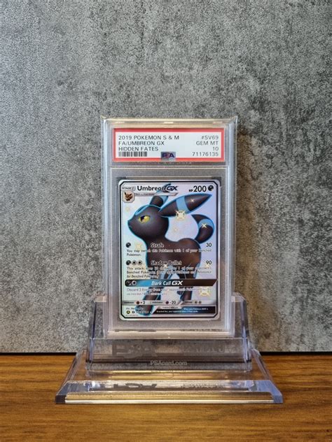 Psa Umbreon Gx Sv Hidden Fates Pokemon Tcg Hobbies Toys Toys