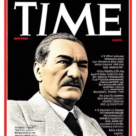 Mustafa Kemal Ataturk Time Magazine Cover Stable Diffusion