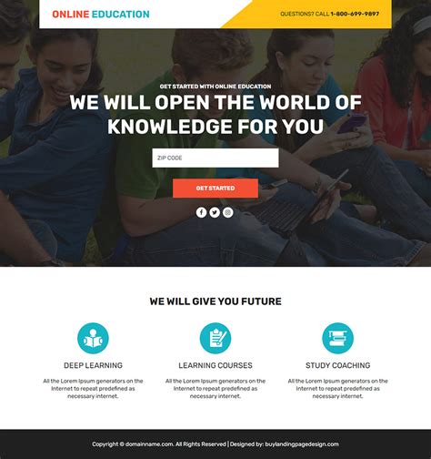 Best Education Landing Page Design Templates For Education Leads