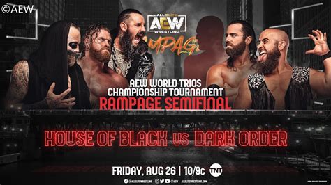 Dark Order Vs House Of Black AEW World Trios Title Tournament Rampage