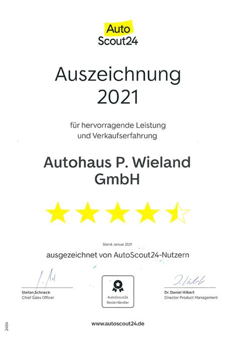 Unternehmen Autohaus Wieland Gmbh Ihr Ford H Ndler Im Osnabr Cker Land