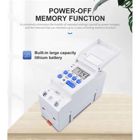 Tomzn Din Rail Wire Weekly Days Programmable Digital Time Switch