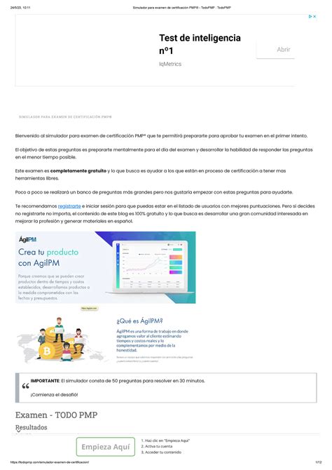 648179151 Simulador Para Examen De Certificacion PMP Todo PMP Todo PMP