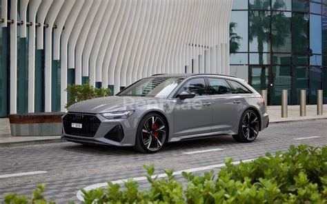 Rent a Audi RS6 Grise 2021 ID 04952 à Dubai Renty ae