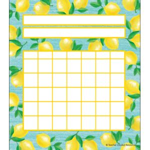 Lemon Zest Incentive Charts Tcr Teacher Created Resources