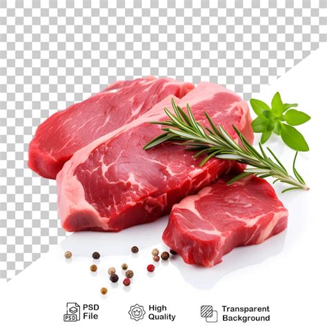 Carne Bovina Isolada Em Fundo Transparente Inclui Arquivo Png Psd Premium