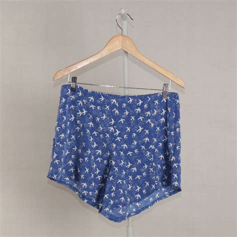 Short Azul Real P Ssaros Marisa Shorts Feminino Marisa Usado